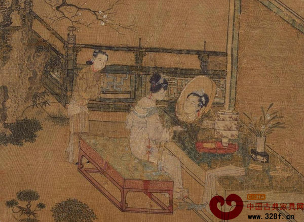 《靚妝仕女圖》