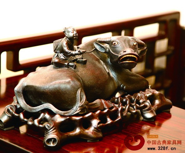 手工雕刻童子牧牛（區氏臻品供圖）