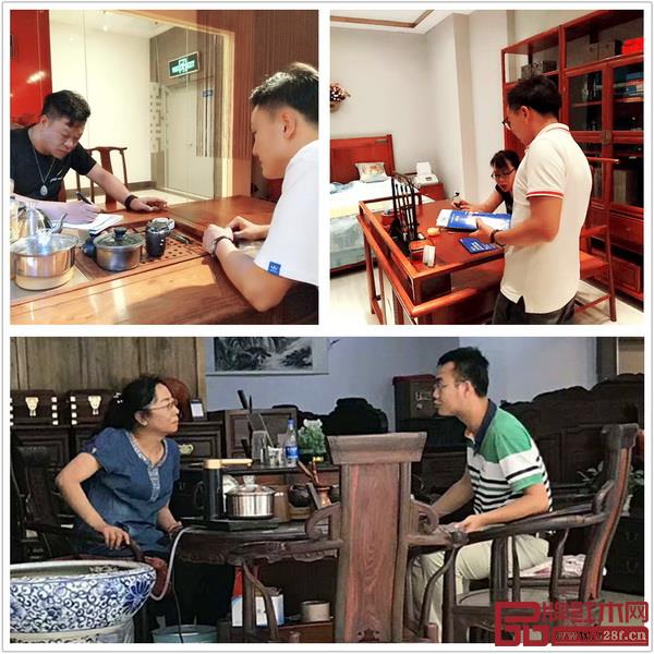 組委會團隊干事與全國客商面對面接觸，介紹2018中國（中山）新中式紅木家具展