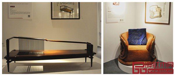 “15年新中式家具經典作品展”展出的部分作品 