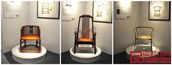 “15年新中式家具經典作品展”展出的部分作品 “15年新中式家具經典作品展”展出的部分作品