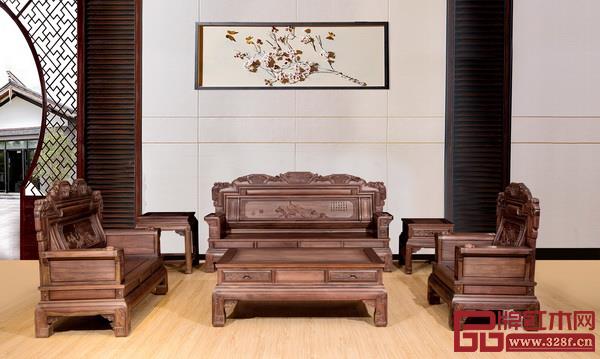 中山市御華軒紅木家具有限公司 名稱：《蘭亭序3號沙發》