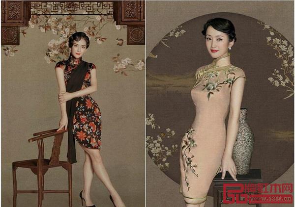 謝娜、楊鈺瑩與紅木家具同框氣質(zhì)十足