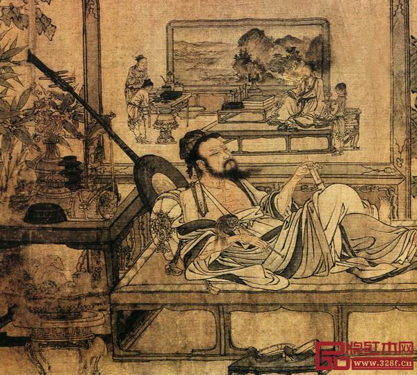 《消夏圖》局部 《消夏圖》局部