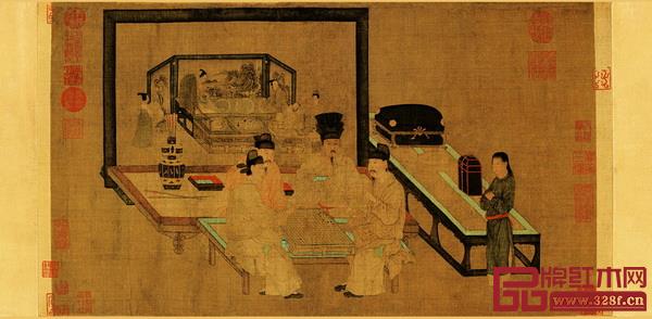 《重屏會棋圖》