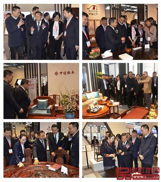 領導嘉賓參觀“東陽·中國紅木（雕刻）家具之都”展館，盛贊東陽紅木