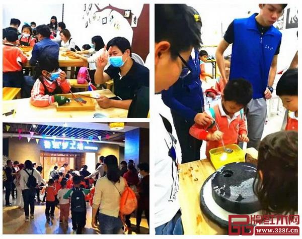 家長與孩子們走進紅博城體驗傳統文化項目 家長與孩子們走進紅博城體驗傳統文化項目