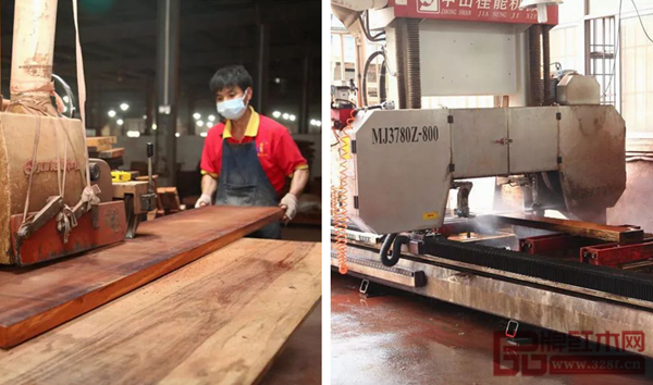 雅仕軒經驗豐富的開料師傅保證每一件木材的充分利用 雅仕軒經驗豐富的開料師傅保證每一件木材的充分利用