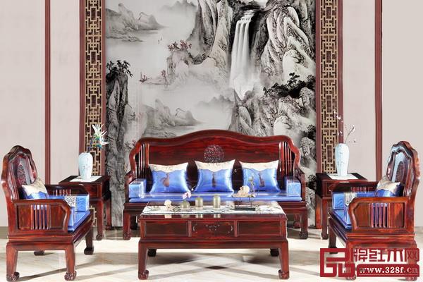 興成紅木闊葉黃檀精品——《曲美沙發》 興成紅木闊葉黃檀精品——《曲美沙發》