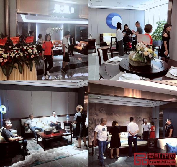 雍博堂紅木春風羅浮宮旗艦店開業(yè)現(xiàn)場,眾多消費前來參觀選購 雍博堂紅木春風羅浮宮旗艦店開業(yè)現(xiàn)場,眾多消費前來參觀選購