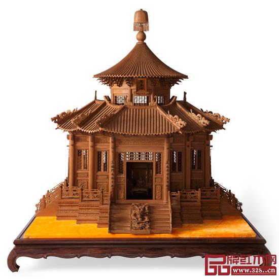 林慶財大師木雕作品——檀香木雕《萬春亭》 林慶財大師木雕作品——檀香木雕《萬春亭》