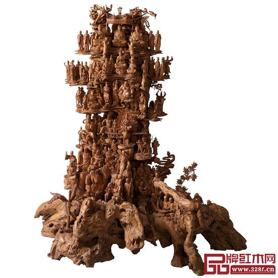 林慶財大師木雕作品——檀香木雕《萬佛梵宮》 林慶財大師木雕作品——檀香木雕《萬佛梵宮》