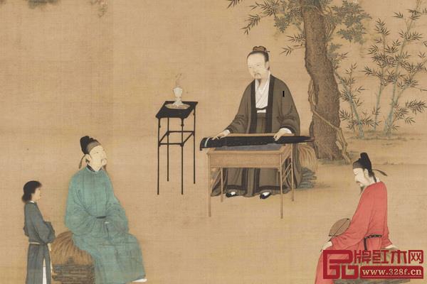 傳趙佶《聽琴圖》