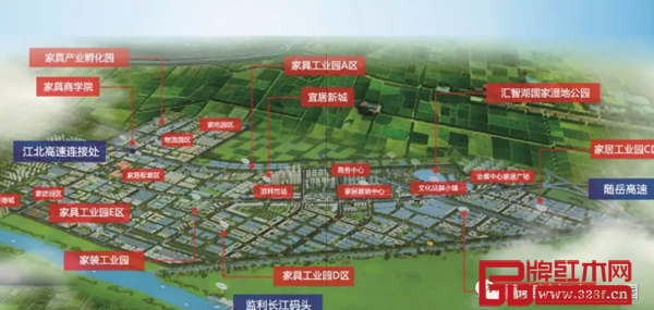 湖北福茂香港國際家居產業基地鳥瞰圖 湖北福茂香港國際家居產業基地鳥瞰圖