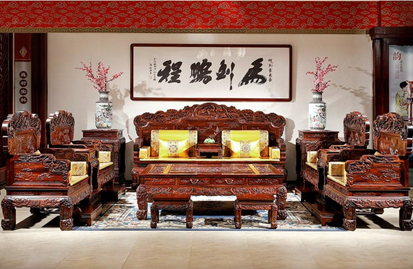 御乾堂紅木《檀雕松鶴沙發》 御乾堂紅木《檀雕松鶴沙發》