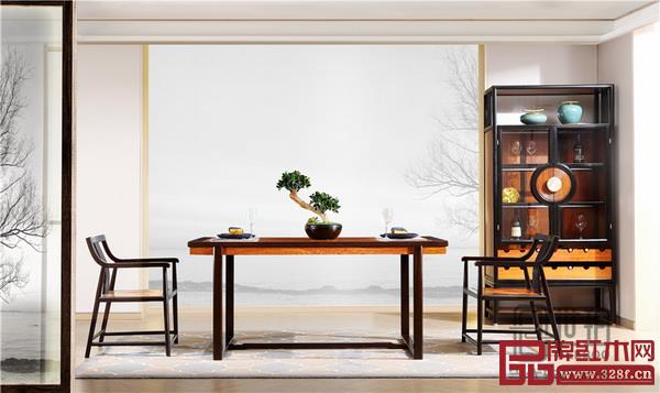 憶古軒·世珀《淺漾餐廳組合刺猬紫檀餐臺》 憶古軒·世珀《淺漾餐廳組合刺猬紫檀餐臺》