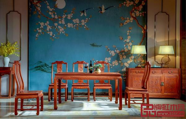 雅宋紅木《明月方形餐臺》 雅宋紅木《明月方形餐臺》