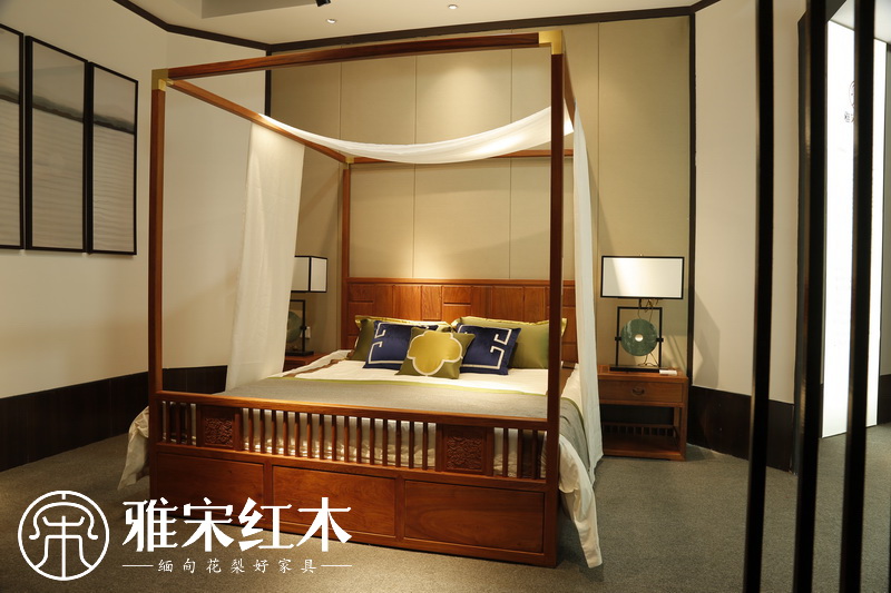 全緬甸花梨木床三件套怎么擺放？全緬甸花梨木床三件套有哪些講究