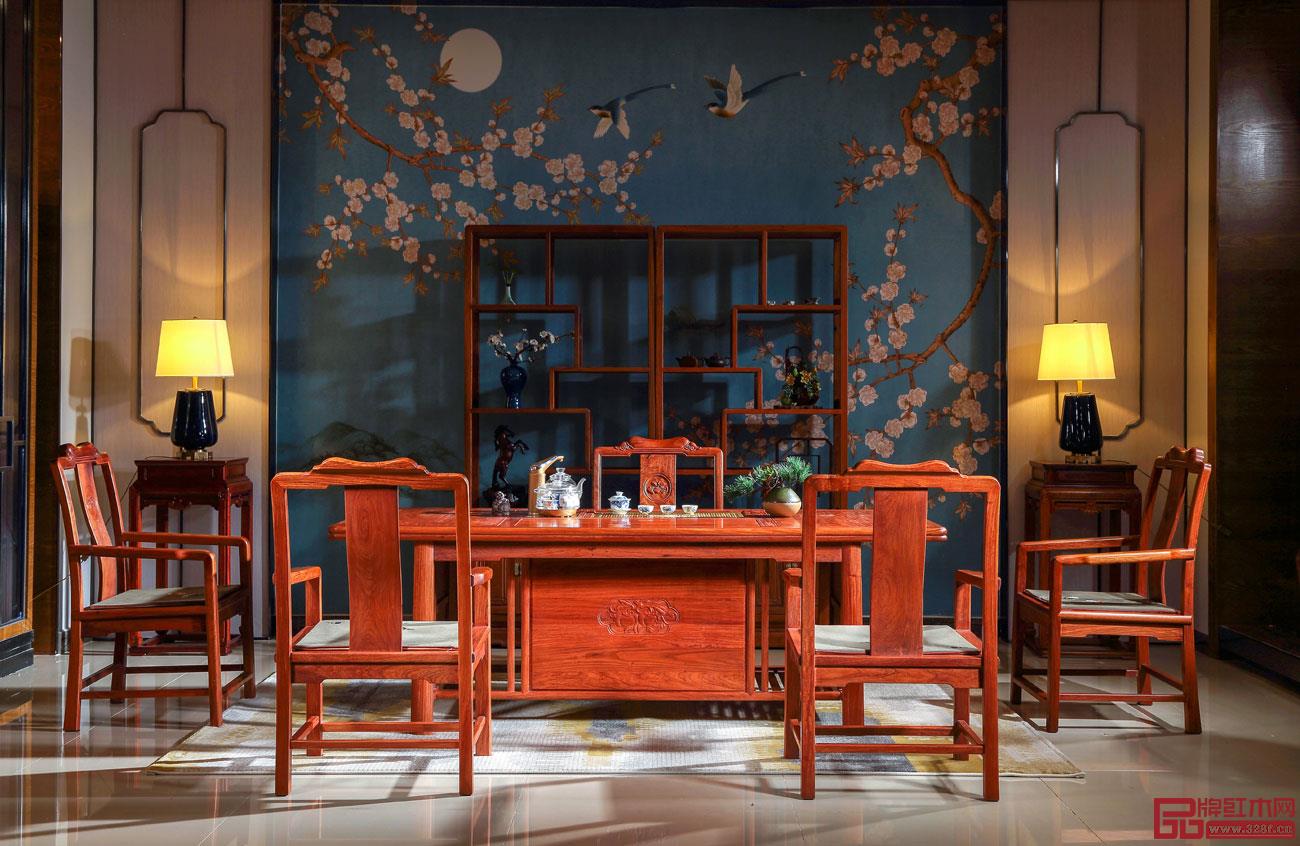 緬甸花梨茶桌 緬甸花梨茶桌