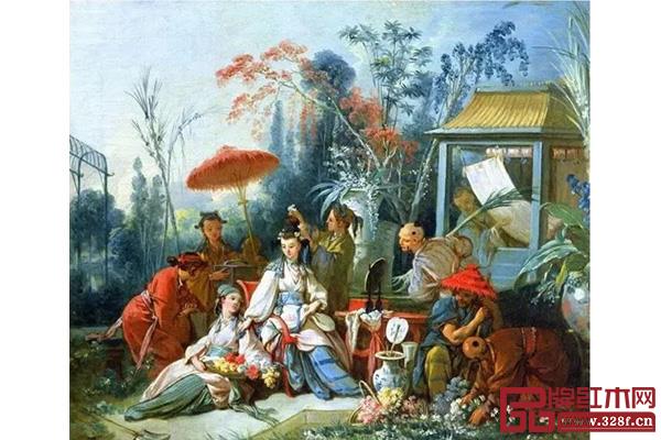 弗朗索瓦·布歇 《中國花園》 弗朗索瓦·布歇 《中國花園》