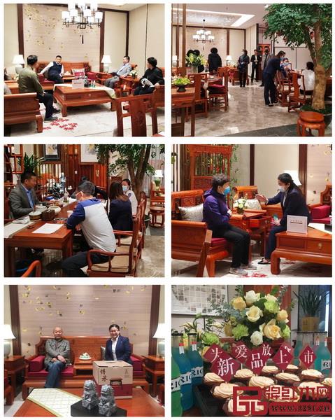 國壽紅木新品首發的現場人流絡繹不絕 國壽紅木新品首發的現場人流絡繹不絕