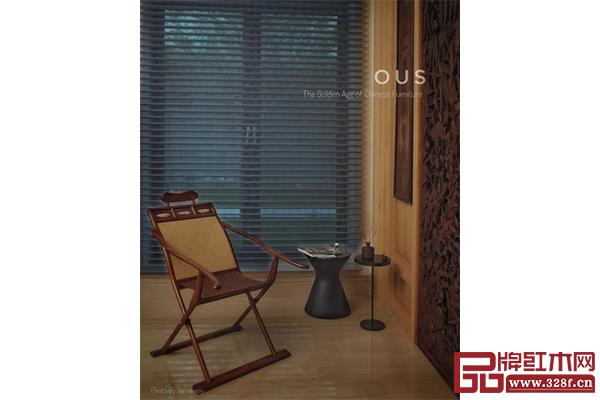 區(qū)氏家具《黃花梨躺椅》