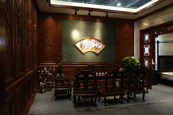  國方家居在建博會現場的3號茶空間