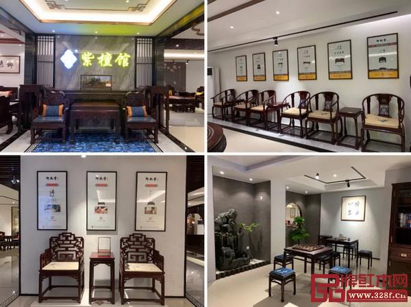 御乾堂紫檀（家具）博物館陳列著各種款式的小葉紫檀高端家具