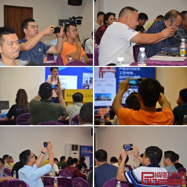 嘉賓們?cè)诜窒頃?huì)上認(rèn)真聆聽,用手機(jī)記錄下精彩內(nèi)容 嘉賓們?cè)诜窒頃?huì)上認(rèn)真聆聽,用手機(jī)記錄下精彩內(nèi)容