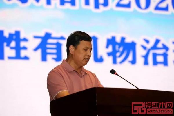 喜迎紅董事長陸飛躍受邀在東陽市2020年揮發性有機物治理攻堅會上分享