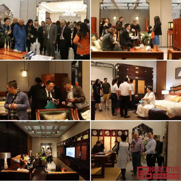 在名家具展上,國(guó)壽紅木的展位極具人氣 在名家具展上,國(guó)壽紅木的展位極具人氣