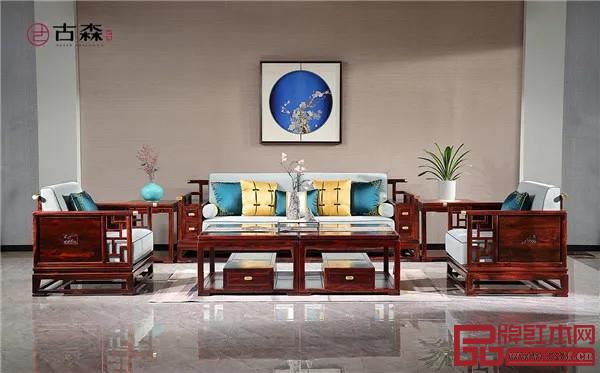 古森紅木精品家具——《天宮沙發(fā)》 古森紅木精品家具——《天宮沙發(fā)》