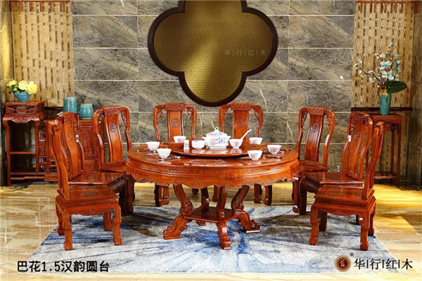 巴花家具的“六美”,華行紅木為您細解