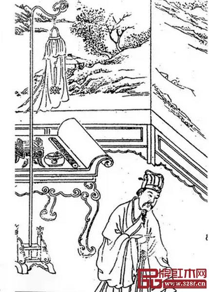 清康熙《圣諭像解》木刻插畫中的落地宮燈