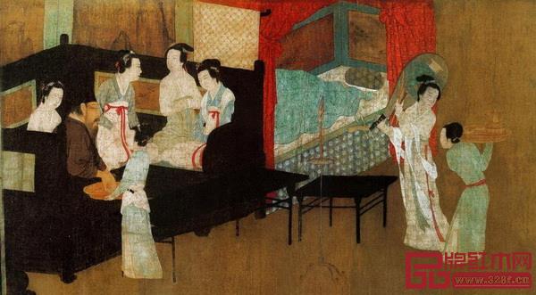 ▲《韓熙載夜宴圖》局部