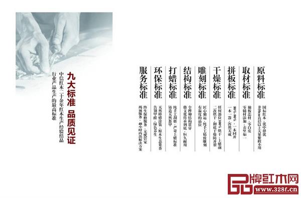 中信紅木獨創九大標準,遠超國家標準、行業標準,甚至浙江品質標標準 中信紅木獨創九大標準,遠超國家標準、行業標準,甚至浙江品質標標準