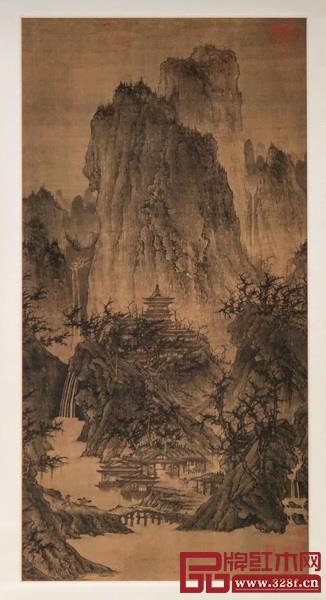 《晴巒蕭寺圖》 《晴巒蕭寺圖》