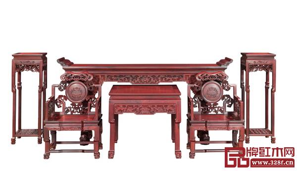 懷古紅木典藏精品《靈芝中堂》 懷古紅木典藏精品《靈芝中堂》