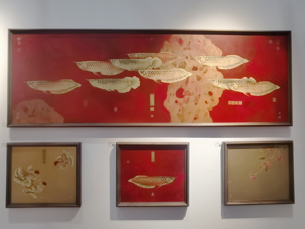 古歌元作銅彩畫均滿載吉祥寓意
