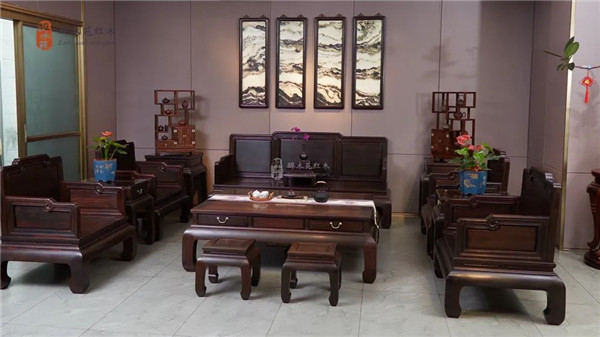 精品品鑒 | 醉木苑紅木《五福素面沙發》，五福臨門，致敬生活之美