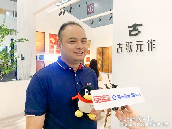 古歌元作重磅亮相深圳國潮設計展，讓銅彩畫在空間里“活起來”