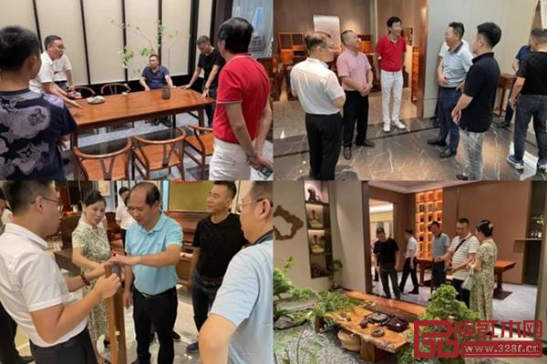 調研組參觀雄業家具工廠與空中花園展廳并交流 調研組參觀雄業家具工廠與空中花園展廳并交流