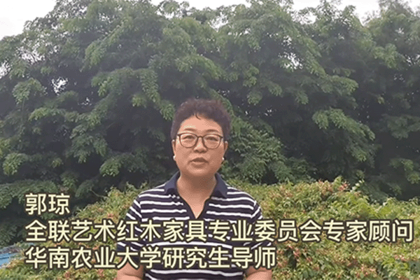 華南農業大學研究生導師郭瓊為第七屆新中式紅木展打call