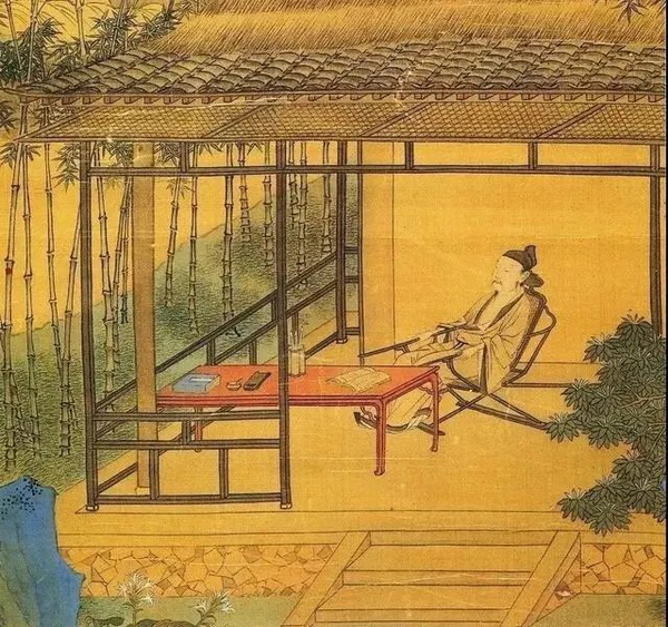 明 仇英 桐陰晝靜圖(局部)圖片來自網(wǎng)絡(luò) 明 仇英 桐陰晝靜圖(局部)圖片來自網(wǎng)絡(luò)