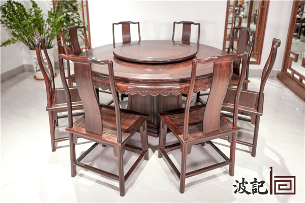 波記小葉紫檀明式圓臺 波記小葉紫檀明式圓臺
