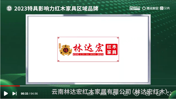 林達宏紅木紅木榮獲“2023特具影響力紅木家具區域品牌” 林達宏紅木紅木榮獲“2023特具影響力紅木家具區域品牌”
