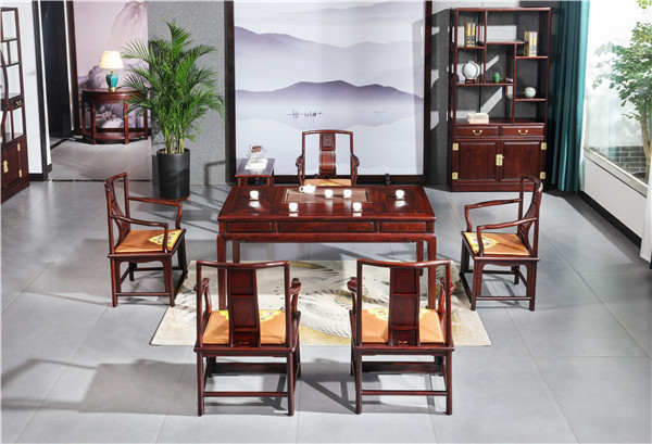 絨毛黃檀品牌：品味秋意，鼎順紅木家具營造中式茶韻空間
