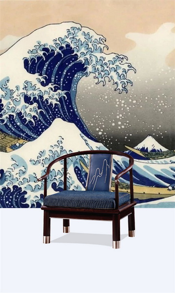 友聯·家將名畫《神奈川沖浪里》顏色運用到家居上,滿足了年輕人對高雅的追求 友聯·家將名畫《神奈川沖浪里》顏色運用到家居上,滿足了年輕人對高雅的追求