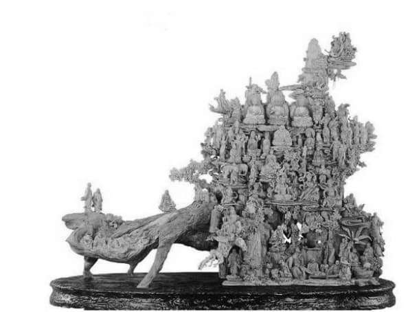 林慶財大師木雕作品《萬佛梵宮》 林慶財大師木雕作品《萬佛梵宮》