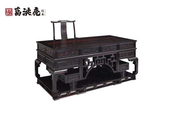 高端紅木家具品牌葛洪亮紅木：以紫光檀書房家具，鋪就錦繡前程
